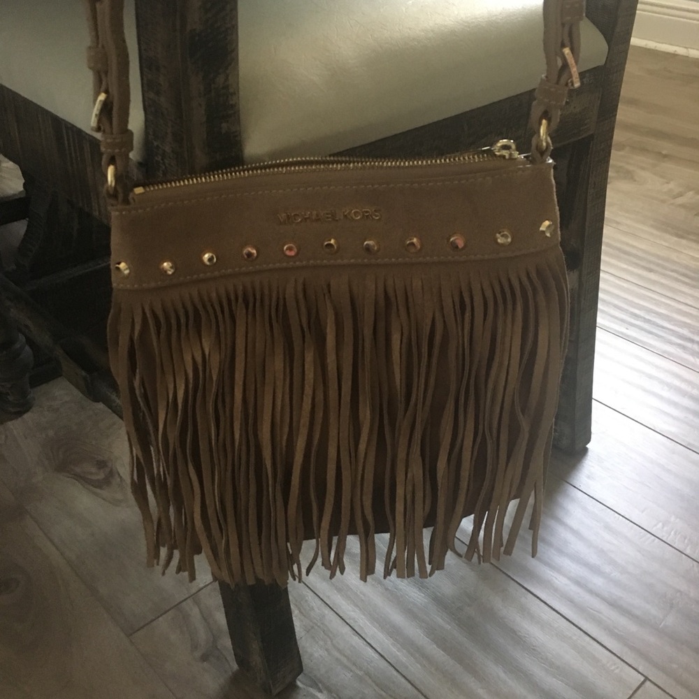 Fringe MK Crossbody Purse